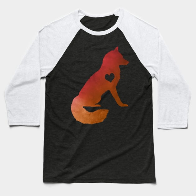 Adore Foxes Baseball T-Shirt by Psitta